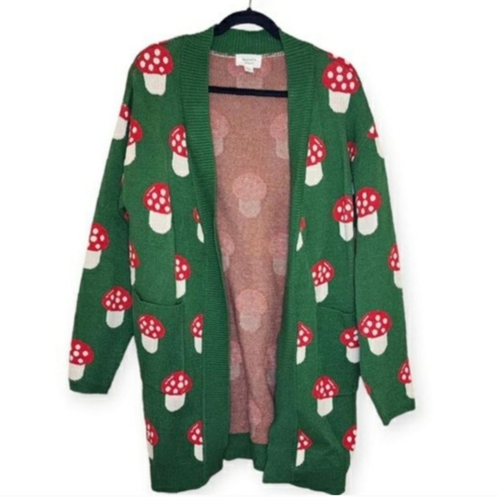 ๐ Open Front Mushroom Sweater - Picture 2 of 7